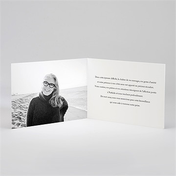 Remerciement décès pissenlit à l’aube - Intérieur du remerciement