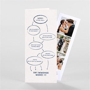 Remerciement mariage allez viens ! photomaton