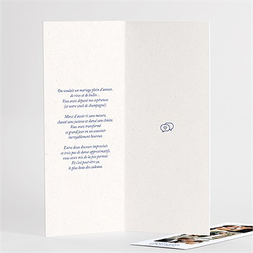 Remerciement mariage allez viens ! photomaton - Détail du remerciement