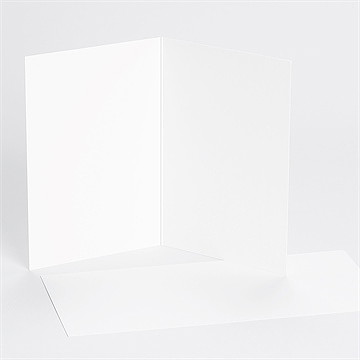 Faire-part mariage vierge plié - Intérieur du faire-part