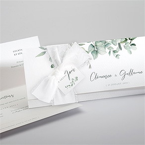 Faire-part mariage lyrisme pochette