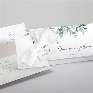 Faire-part mariage lyrisme pochette