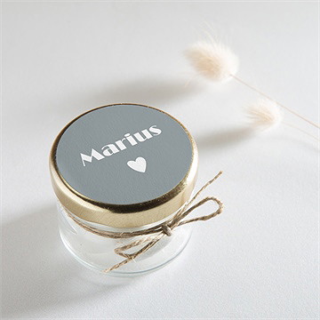 Sticker naissance haut en rayures - Mise en situation