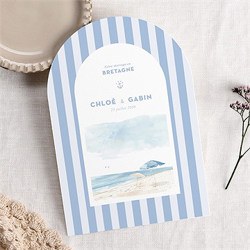 Faire-part mariage bord de mer