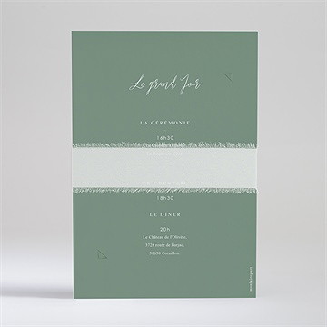 Faire-part mariage tout pour toi superposition - Dos du faire-part