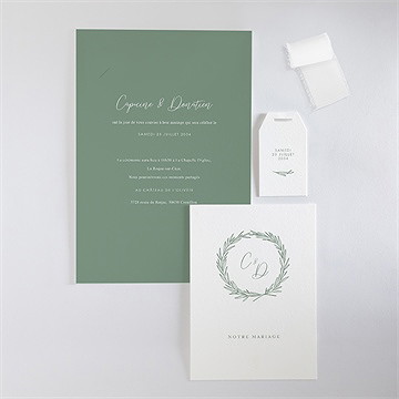 Faire-part mariage tout pour toi superposition - Vue d'ensemble