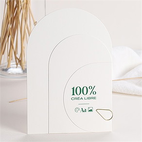 Faire-part mariage multi-cartes vierge