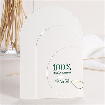 Faire-part mariage multi-cartes vierge