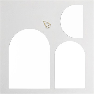 Faire-part mariage multi-cartes vierge - Avant du faire-part