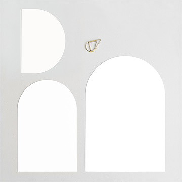 Faire-part mariage multi-cartes vierge - Dos du faire-part