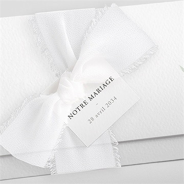 Faire-part mariage sacré pochette - Détail du faire-part