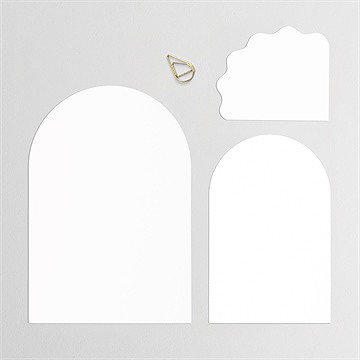 Faire-part mariage multi-cartes personnalisé - Avant du faire-part