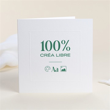 Carte pliée gaufrage