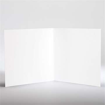 Faire-part mariage vierge dorure initiales or - Intérieur du faire-part