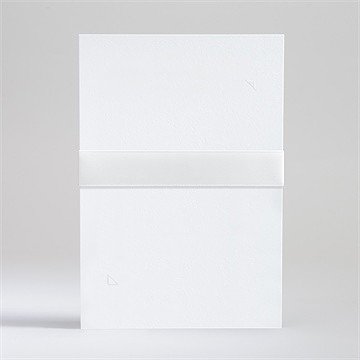 Faire-part mariage vierge superposition initiales - Dos du faire-part