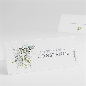 Marque-place profession de foi affirmation