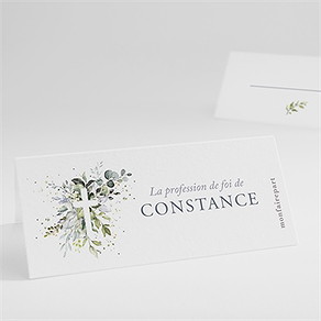 Marque-place profession de foi affirmation