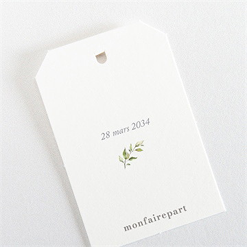 Etiquette profession de foi affirmation - Dos de l'étiquette