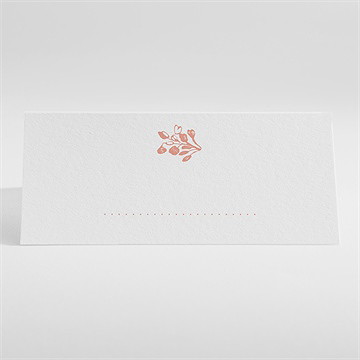 Marque-place profession de foi toile de jouy - Dos du marque-place