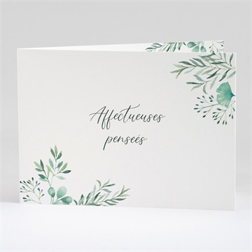 Carte de condoléances décès destinée