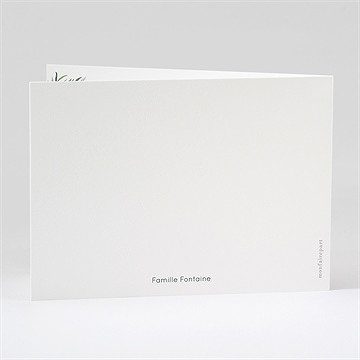 Carte de condoléances décès destinée - Dos du remerciement