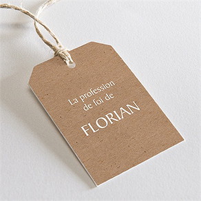 Etiquette profession de foi rayonnement de foi