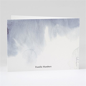 Carte de condoléances décès immensité - Dos du remerciement