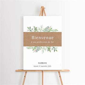 Panneau bienvenue profession-de-foi rayonnement de foi