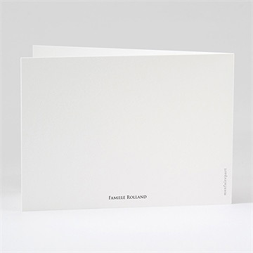 Carte de condoléances décès orchidées et callas - Dos du remerciement