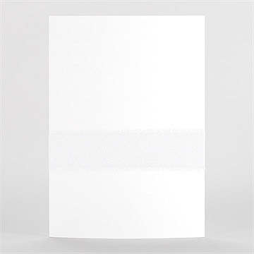 Faire-part mariage vierge 2 volets - Vue de Dos