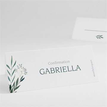 Marque-place confirmation a l'ombre de l'olivier