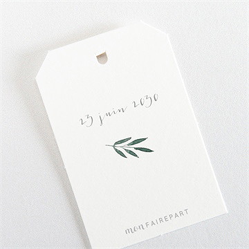 Etiquette confirmation a l'ombre de l'olivier - Dos de l'étiquette