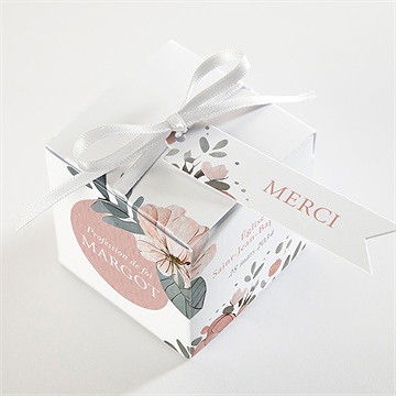 Boîte de dragées profession de foi equilibre - Dessus de la boîte