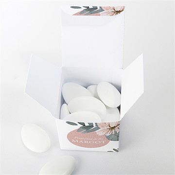 Boîte de dragées profession de foi equilibre - Intérieur de la boîte