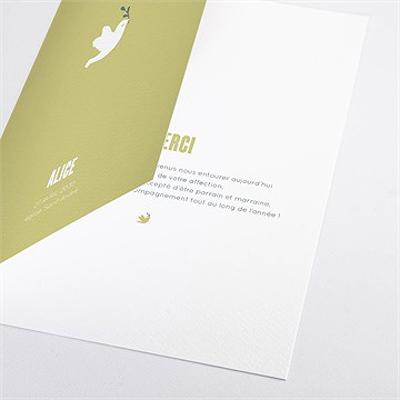 Livret de messe baptême colombe d'espérance - Détail du livret