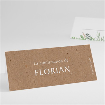 Marque-place confirmation salut des ames