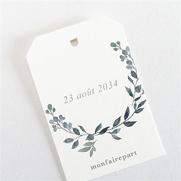 Etiquette confirmation promesse de foi - Dos de l'étiquette