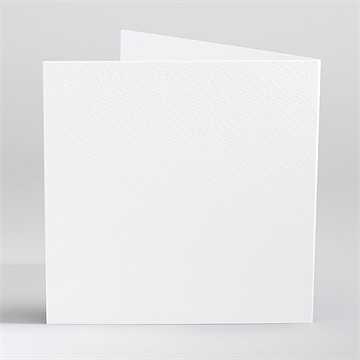 Faire-part mariage vierge gaufrage couronne - Dos du faire-part