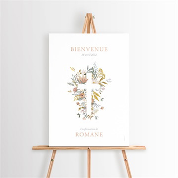 Panneau bienvenue confirmation ombrelle