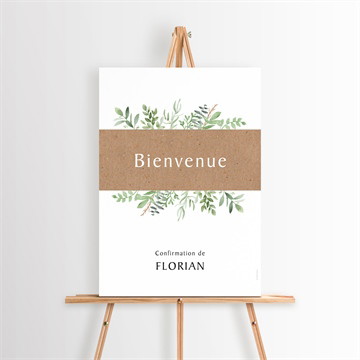 Panneau bienvenue confirmation salut des ames