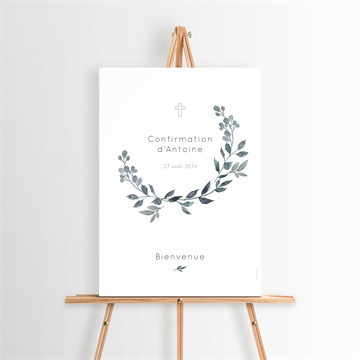 Panneau bienvenue confirmation promesse de foi