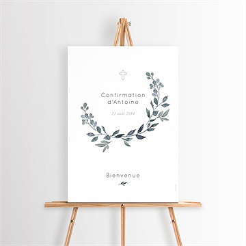 Panneau bienvenue confirmation promesse de foi