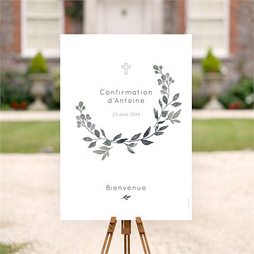 Panneau bienvenue confirmation promesse de foi - Mise en situation