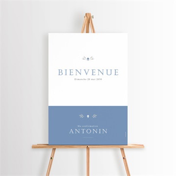 Panneau bienvenue confirmation grandeur