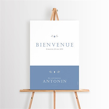 Panneau bienvenue confirmation grandeur