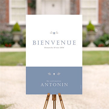 Panneau bienvenue confirmation grandeur - Mise en situation