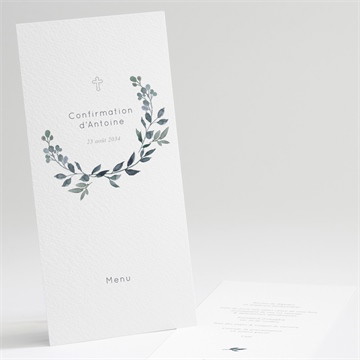 Menu confirmation promesse de foi