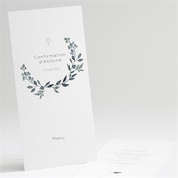 Menu confirmation promesse de foi