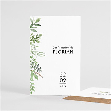 Signet confirmation salut des ames portrait - Recto du signet