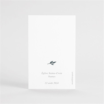 Signet confirmation promesse de foi portrait - Dos du signet